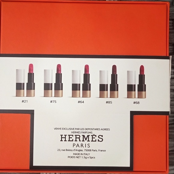 Amazing GIFT! NIB Exquisite Hermes Boxed Set of 5 Lipsticks - Picture 4 of 8